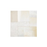 Pineda Абстрактный холст белого цвета 95 x 95 см