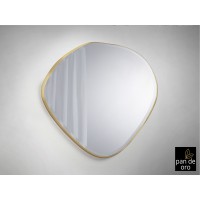 Зеркало овальное Mimo 114X110 золотое