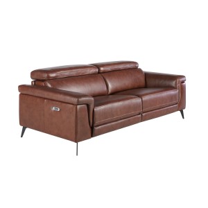 Диван 3-х местный 5319-3P-M1595 /6117 с реклайнером коричневый