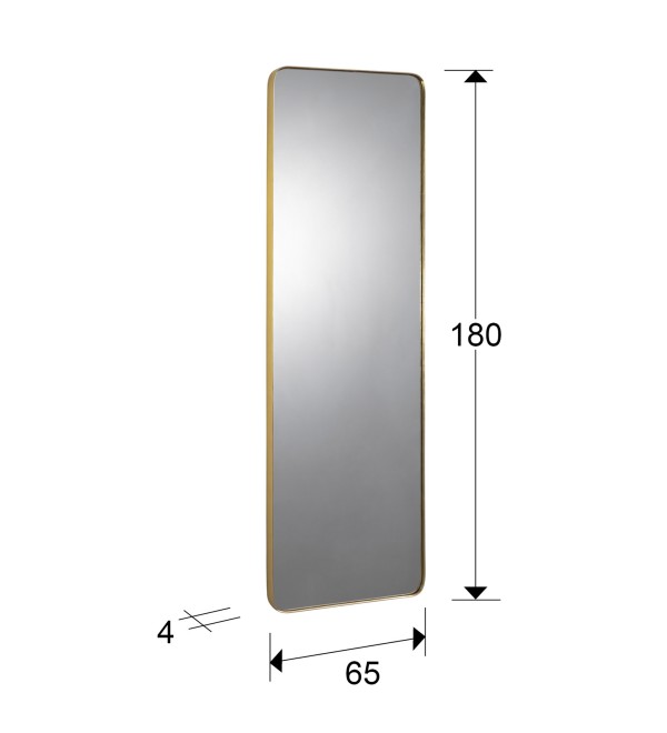 Зеркало прямоугольное Orio 65X180 золото