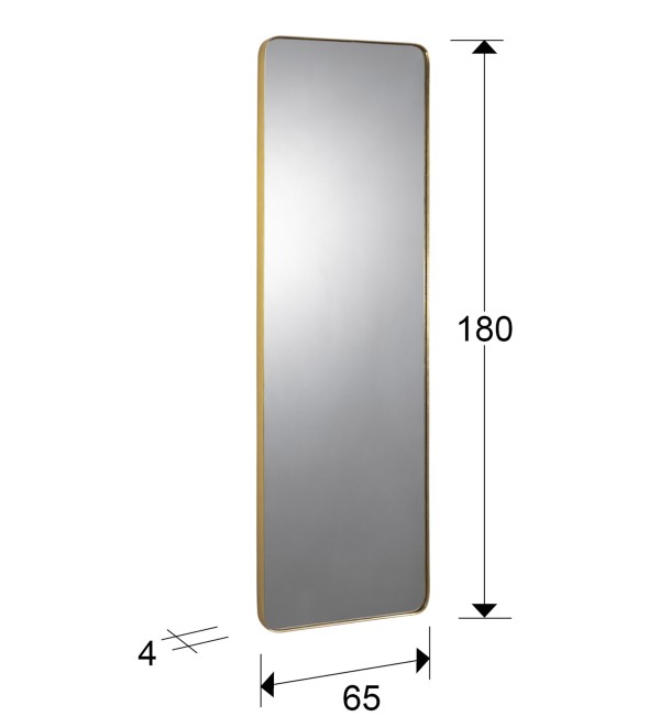 Зеркало прямоугольное Orio 65X180 золото