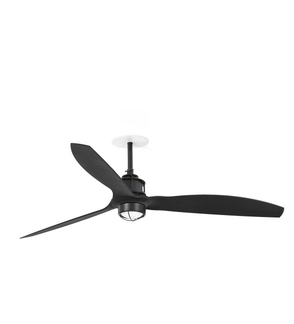 JUST FAN M Потолочный вентилятор с освещением Ш1280 черный 3P 3000K TUYA