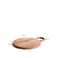 Сервировочная доска Dalme из акации, диаметр 26,5 см
