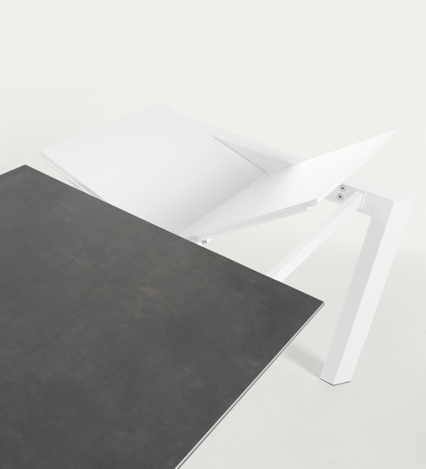 Стол Atta 140 (200) x90 белый керамический