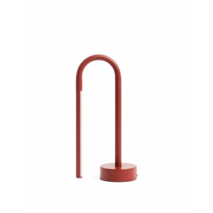 Переносная настольная лампа Bow из красного алюминия