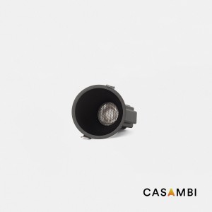 Tulipa Черный встраиваемый даунлайт ASIM 7W 36° 3000K CRI90 Casambi