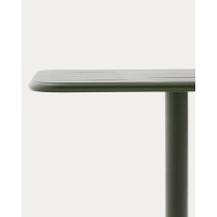 Уличный стол Brai из зеленой оцинкованной стали 70 x 70 см