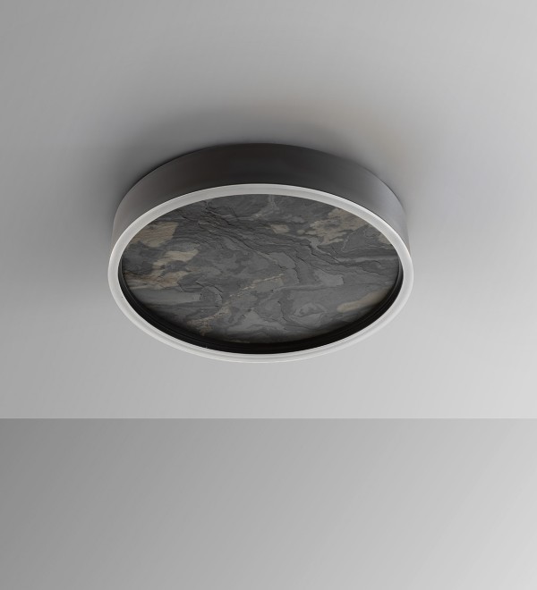 Потолочный светильник Stone CCT- черный LED 40D