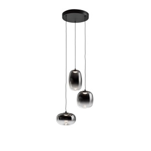 Onice Люстра 3L черно-дымчатый D30