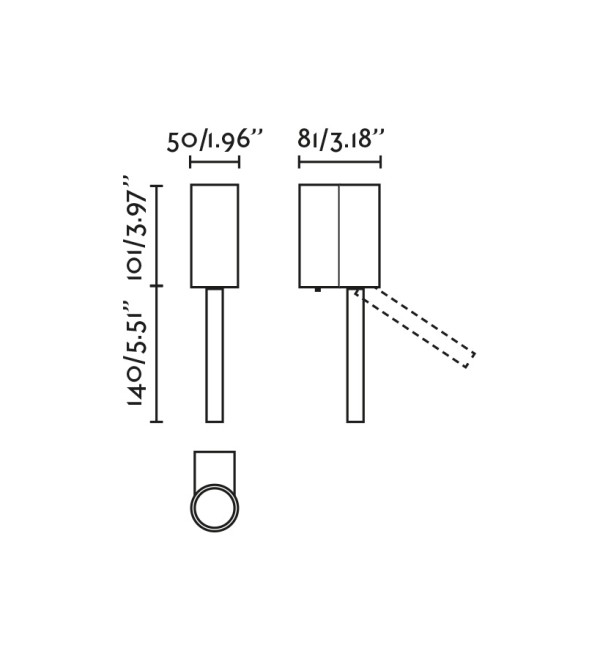 DANTE Бра для чтения BLANCO 5W LED 3W 2700K