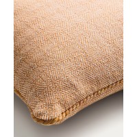 Чехол для подушки Filor из оранжевого хлопка с плетением, 50 x 50 см