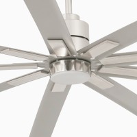 Матовый никелевый потолочный вентилятор Manhattan LED