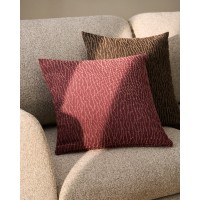 Чехол для подушки Alnori бордовый 100% хлопок, жаккардовый, 50 x 50 см