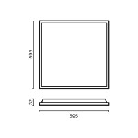 BACKLIGHT Встраиваемый светильник 1200x300 UGR<19 36W 3000K 90°