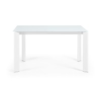 ATTA Стол 140 (200) x90 белый, стекло