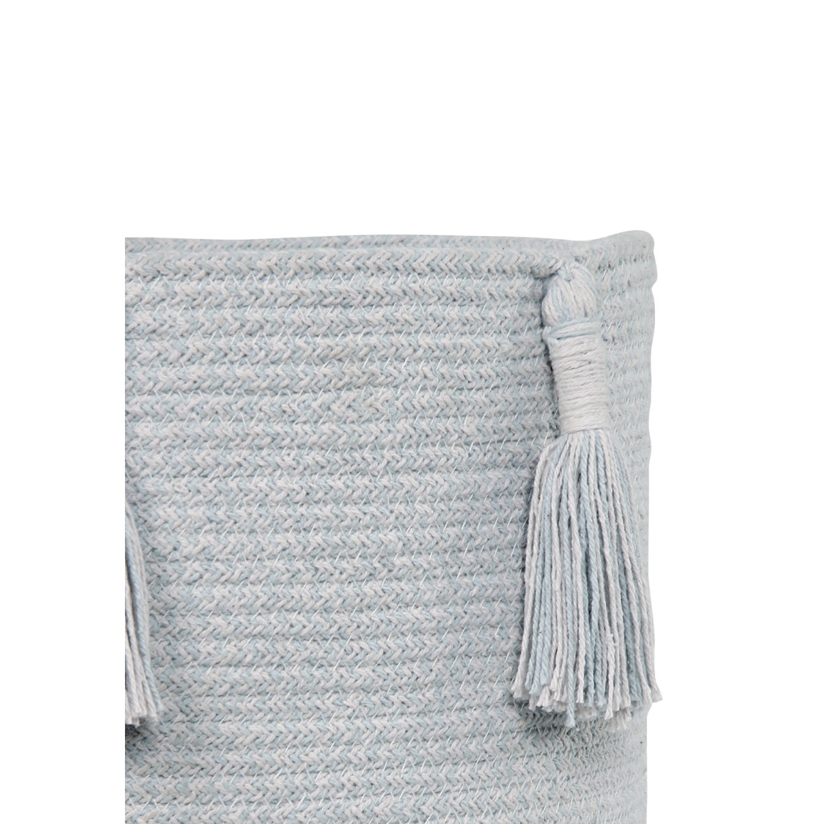 Корзина Древесный жемчужно-голубая 30*30