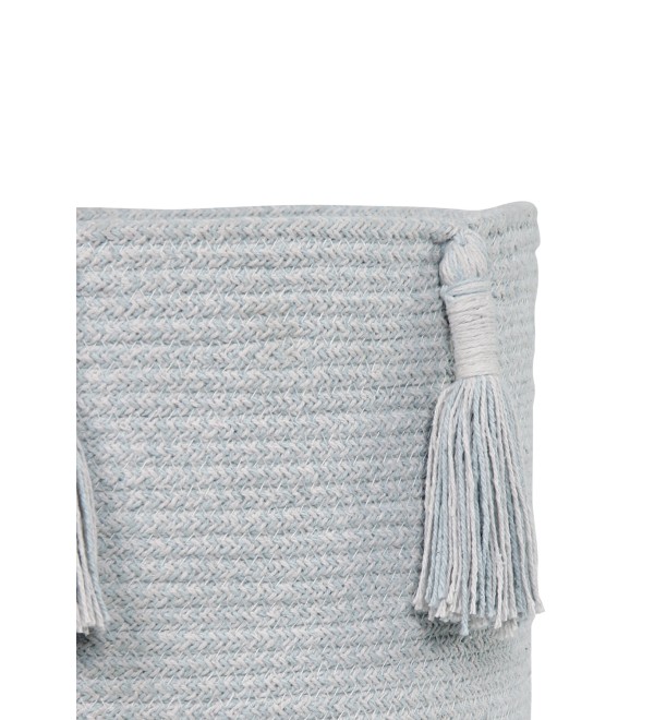 Корзина Древесный жемчужно-голубая 30*30