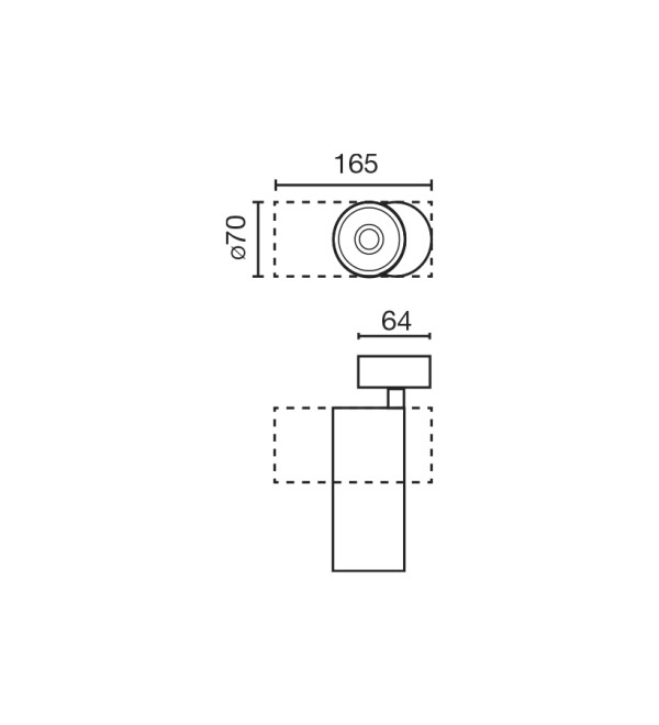 Fost SURFACE Белый проектор Ø70 28Вт 36° 4000K CRI90