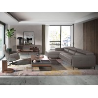 Диван с левым шезлонгом 6125/5237-L-M5655 кожаный с механизмом релаксации