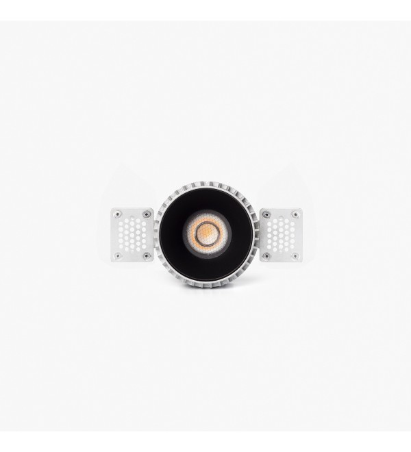 Tulipa Черный встраиваемый даунлайт без рамки 7W 55° 2700K CRI90 TRIAC