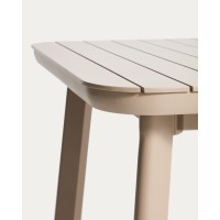 Раздвижной уличный стол Izola из алюминия с бежевой отделкой, 220 (280) x 100 см