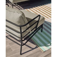 Кресло Mareluz из черной стали