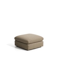 Пуф для ног Vera 80x80 см, светло-коричневый