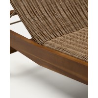 Шезлонг Itani из 100% массива акации и искусственного ротанга