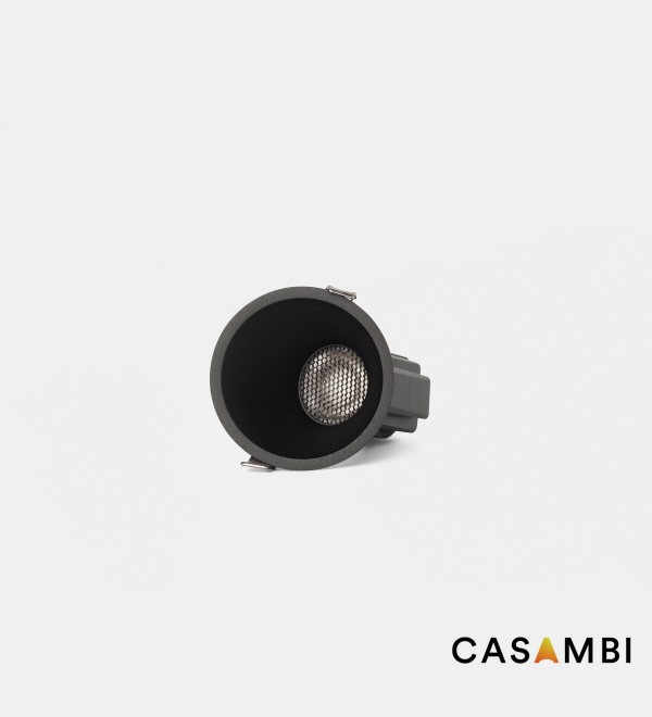 Tulipa Черный встраиваемый даунлайт ASIM 7W 36° 4000K CRI90 Casambi