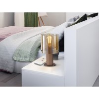 Venize Настольная лампа 1L медный-янтарный