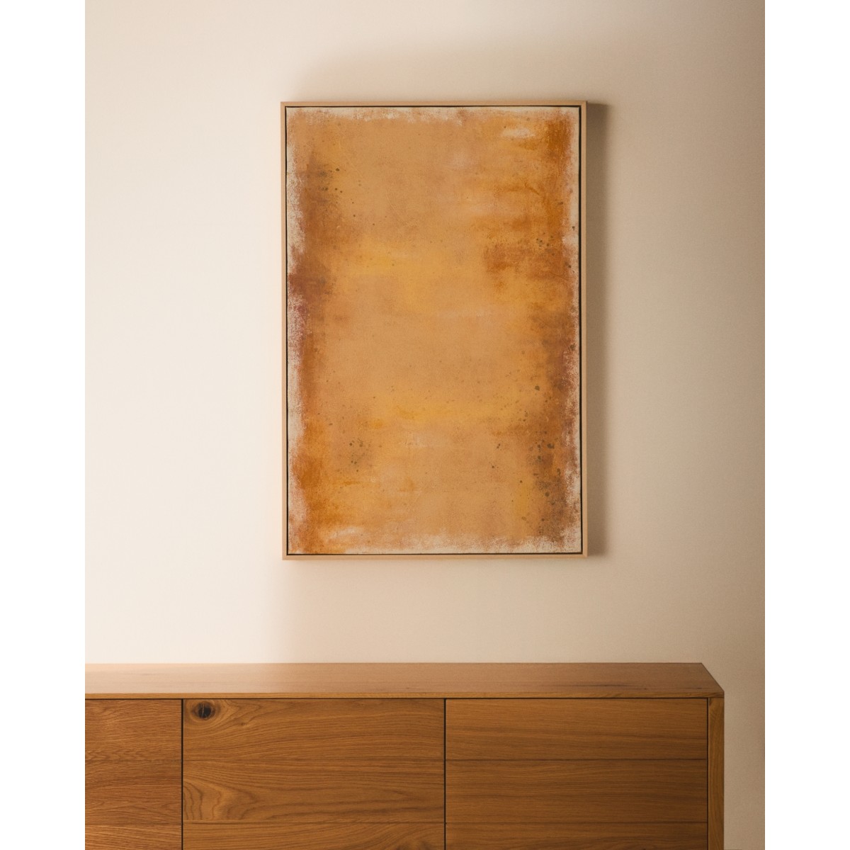 Абстрактная картина Selnar желтая 60 x 90 см