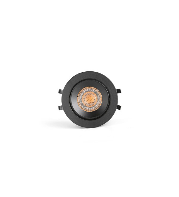 KIVI Встраиваемый светильник ORIENTABLE черный 5W 2700K 36° IP44