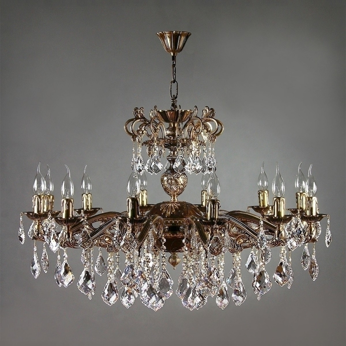 Люстра MANTRA Leon Ambiente 12L 2128/12 PB New Leaf