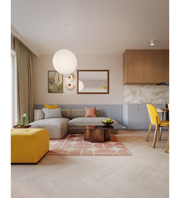 Бра Haban 25 см + цоколь 5 см хром