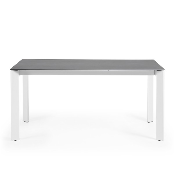 Стол Atta 160 (220) x90 белый керамический
