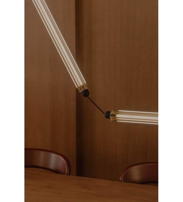 Подвесной светильник LUMINA 600 2L COLGANTE черный CURVO LED 24W 2200K