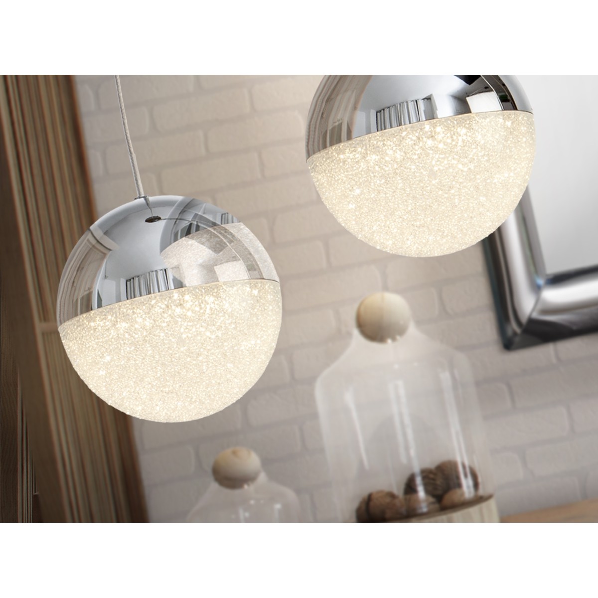 Подвесной светильник Sphere 1L Ø12 хром