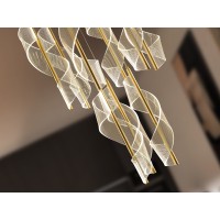Люстра Velas 9L золотая DIM