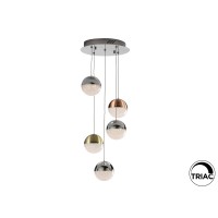 Подвесной светильник Sphere 5L LED разноцветный