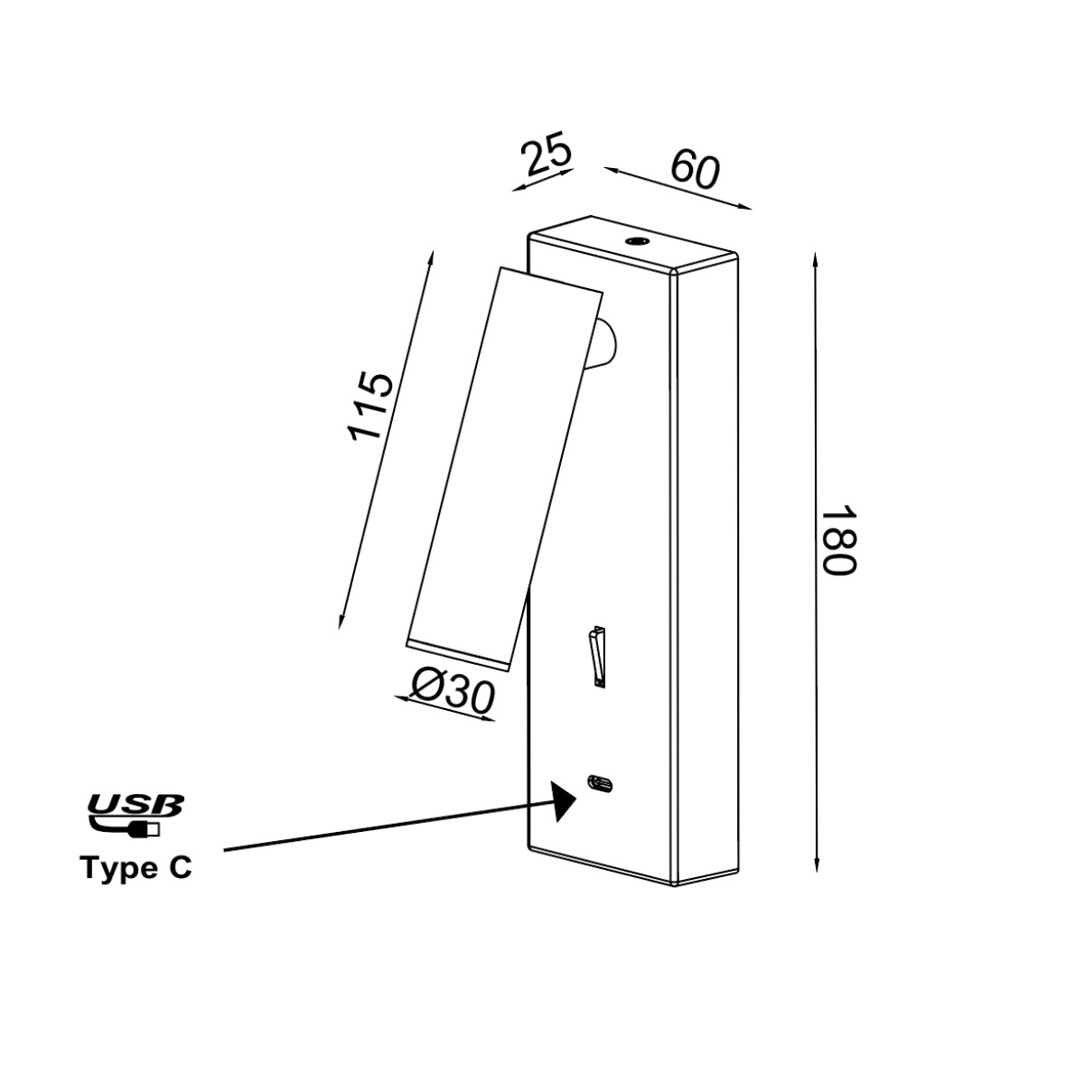 Настенный светильний MANTRA TARIFA II 8498