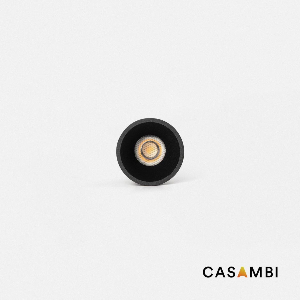 Tulipa Черный встраиваемый потолочный светильник 7Вт 24° 2700K CRI90 Casambi