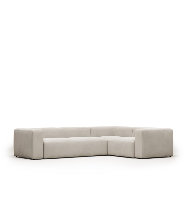 Угловой 4-х местный диван Blok 320 x 230 cm бежевый