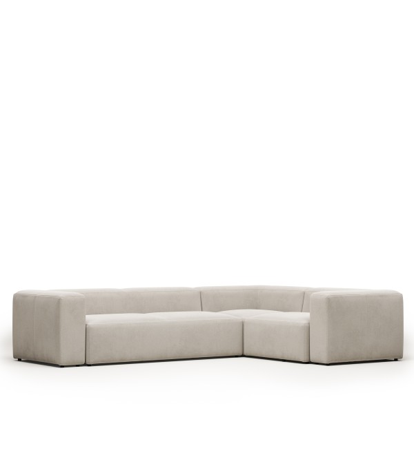 Угловой 4-х местный диван Blok 320 x 230 cm бежевый
