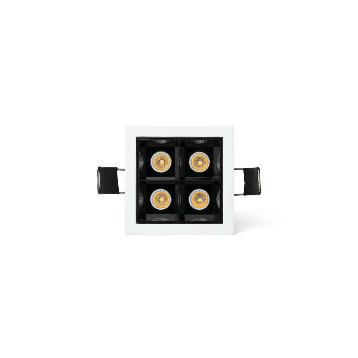 Встраиваемый светильник TROOP 4x2W бело-черный 48є 2700K CRI90