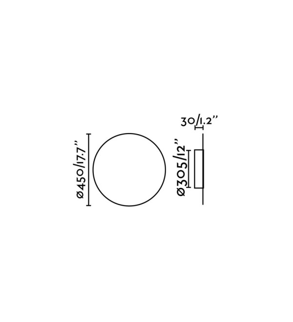 Бра Board черное LED 12W 2700K
