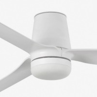 Потолочный вентилятор PUNT TUB M Ш1300MM белый 3 P LED 18W TUYA