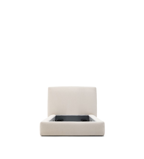 Кровать Blok бежевая со съемными чехлами под матрас 90 х 200 см