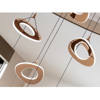Mirena Люстра 7L розовое золото