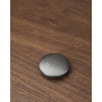 Изголовье кровати Norlen с двумя тумбочками из темного ореха LED, 316 см