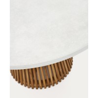 Alcaufar Круглый уличный стол из массива тикового дерева